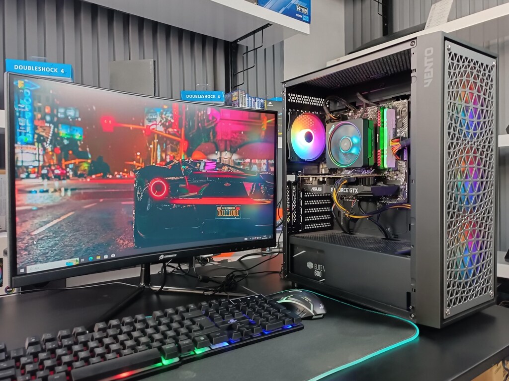 FULL GAMİNG SET-GTX 1660Tİ 6GB E.K/RYZEN7 3800X CPU/256GB SSD+500HDD/1 - 3