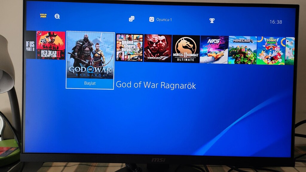 PS4 Slim 1 TB, 16 Oyunlu, Çift Kollu, Sorunsuz Tertemiz Cihaz - 9
