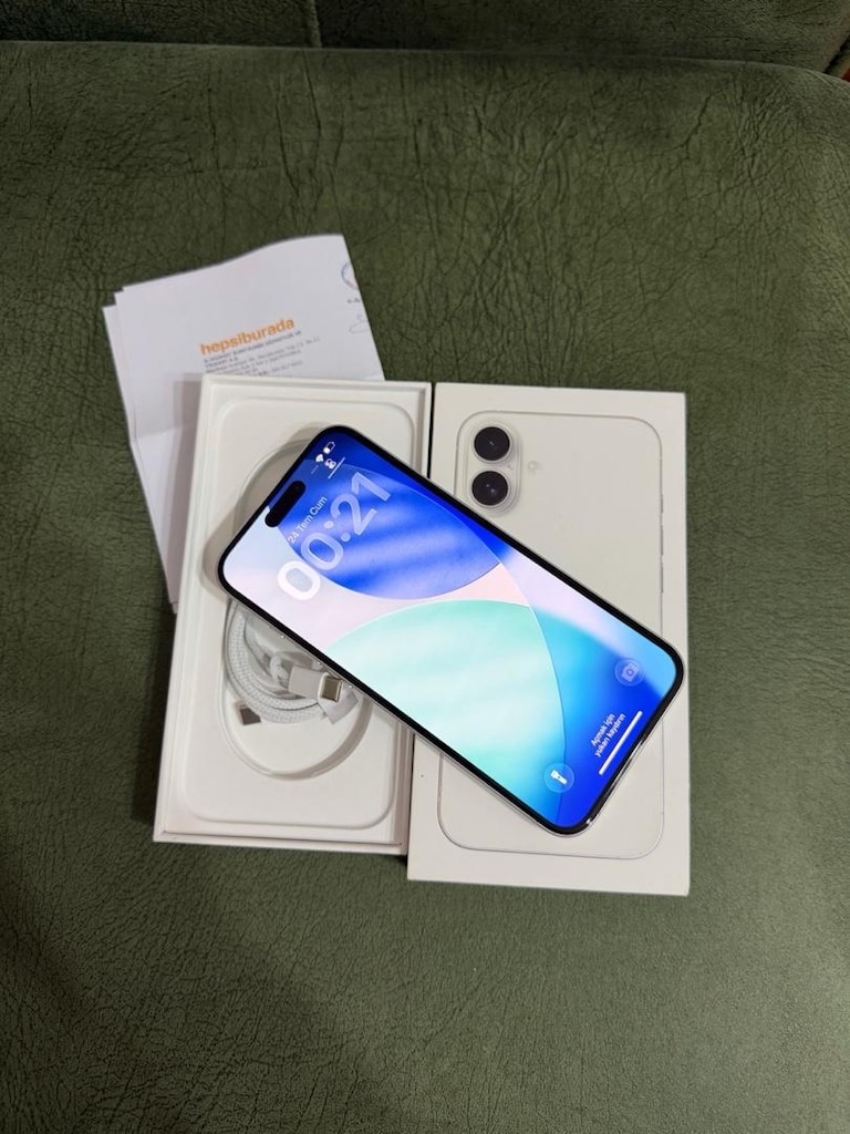 iphone 16plus (20 ay garantili pil 100) - 4
