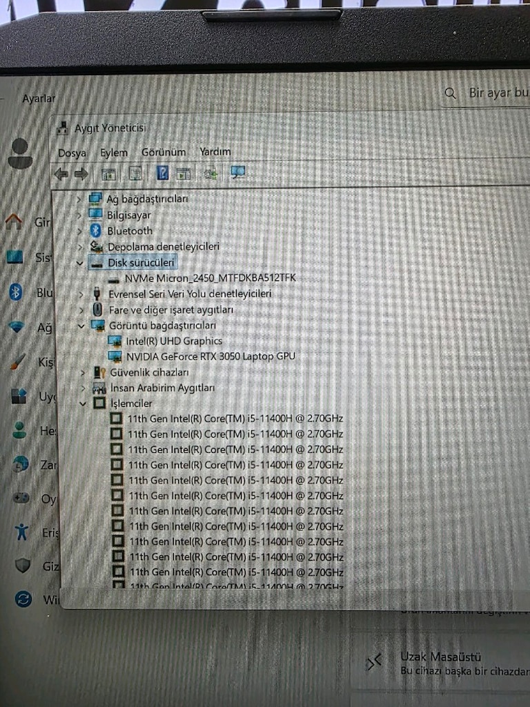 ACER NİTRO5 RTX3050 16GB RAM 512SSD 144 HERZ SİFİRDAN FARKSİZ - 9