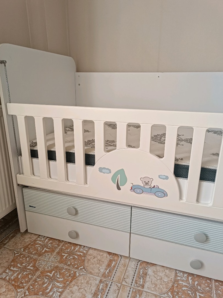 MDF 70*130 sallanır mobilya beşik - 3