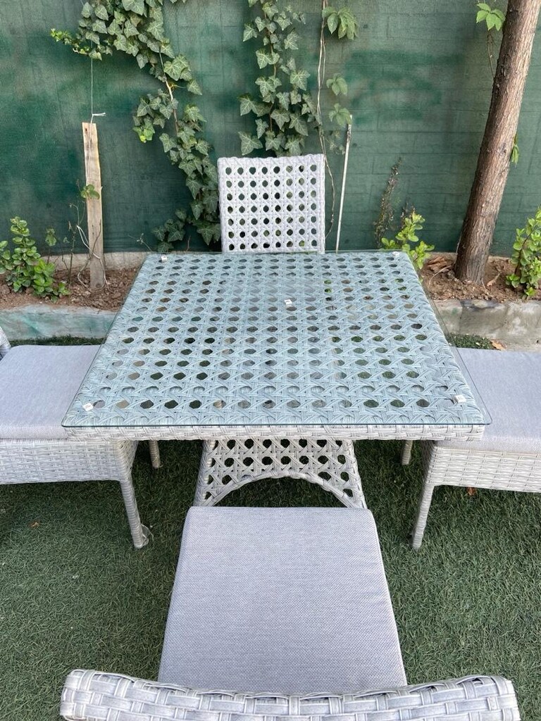 Rattan masa sandalye takımı - 6