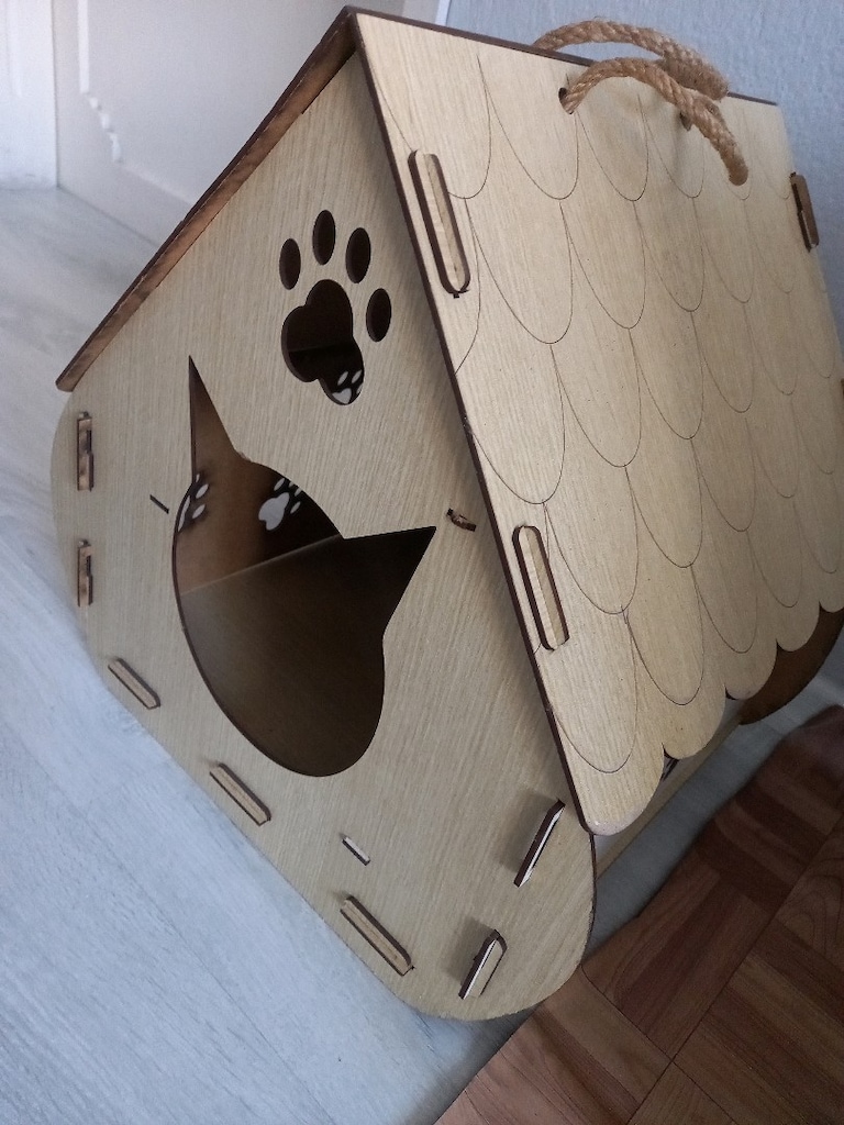 ahsap kedi evi - 2
