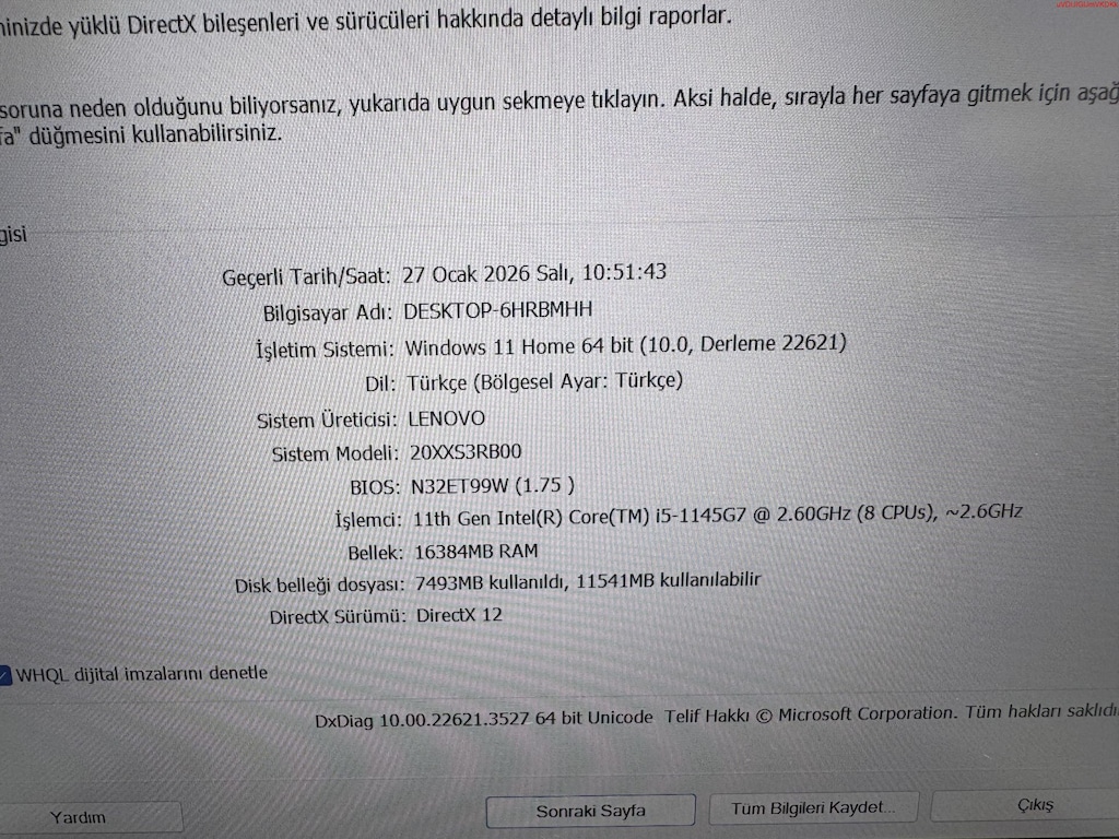 THİNKPAD X1 CARBON İ5 11. NESİL 16 GB RAM 256 M2SSD DOKUNMATİK - 8