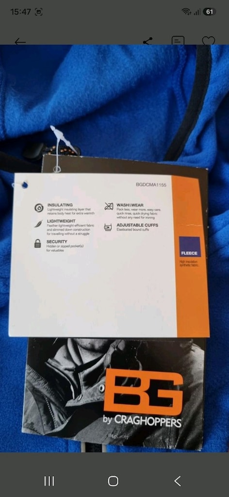 Bear Grylls Polar Ceket Beden:48 UK:S - 7