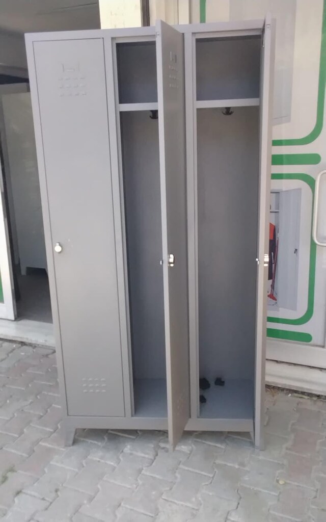 SAGLAM DEMİR 3 GÖZLÜ SOYUNMA DOLABI AYNI GÜN ÜCRETSİZ KARGO - 2