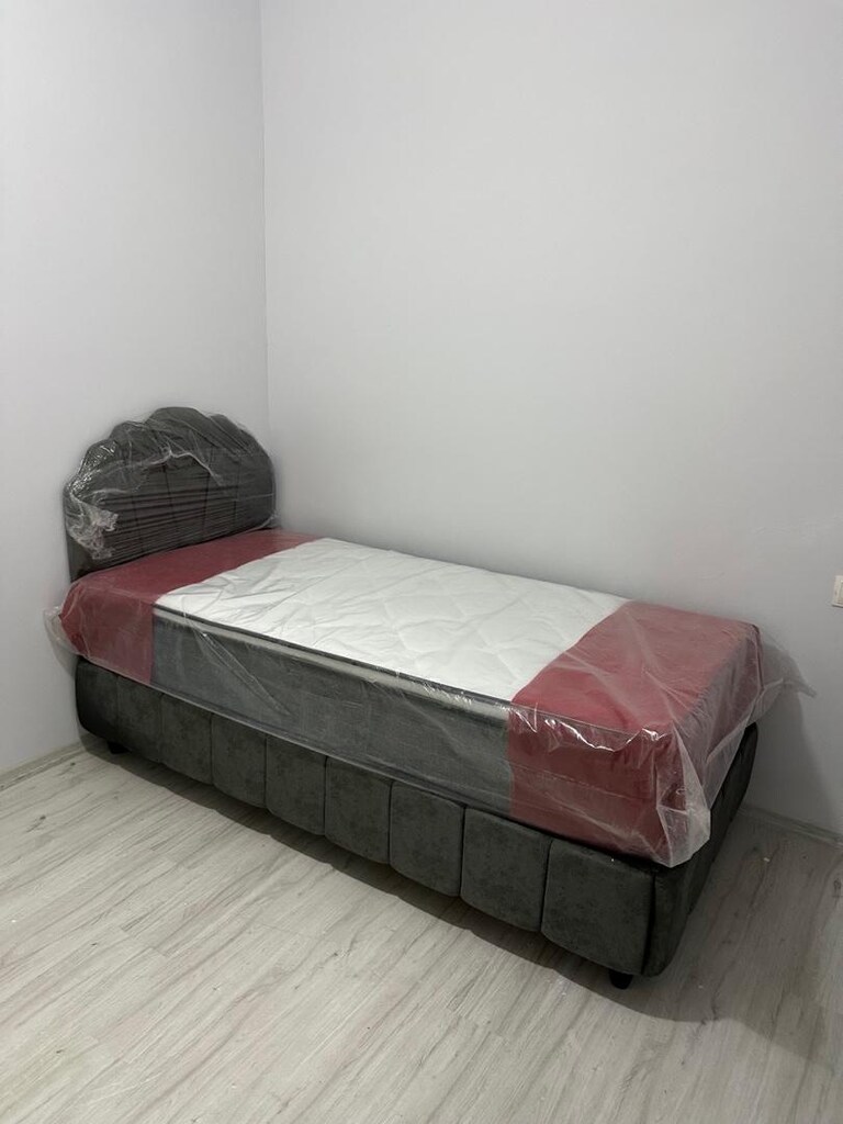 ultra lüks tek kişilik baza başlık petli yatak sıfır ürün ambalajında - 5
