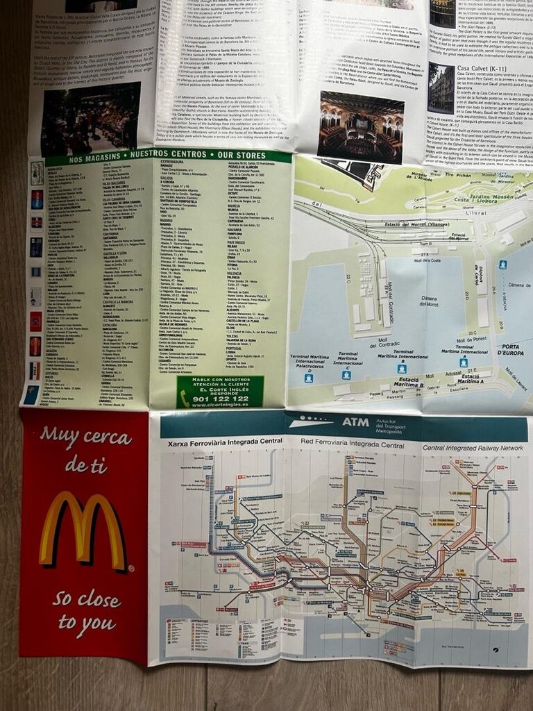 Barcelona Map / harita. - 11
