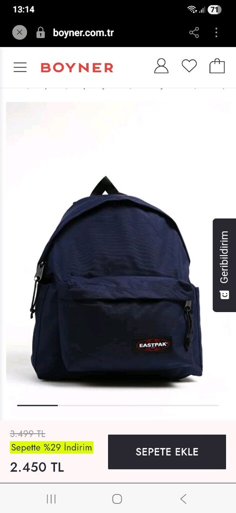 EASTPAK ORJINAL UNISEKS SIRT ÇANTASI - 8