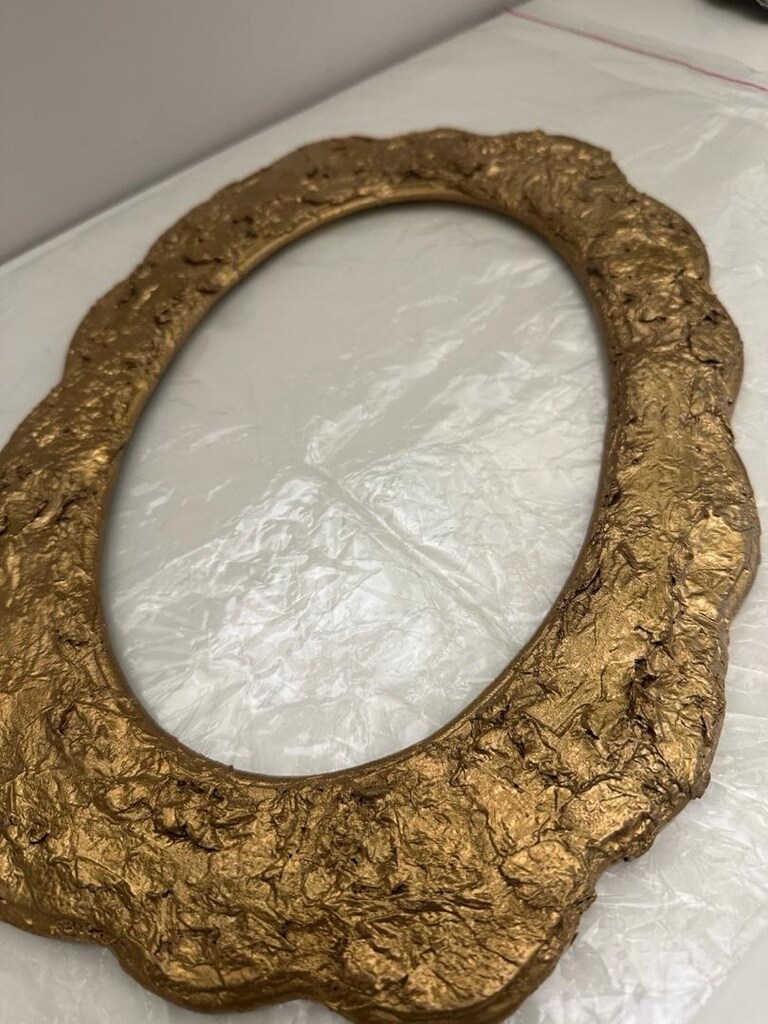 Ahşap kursta yapılmış el emeği 37/27 cm - 7
