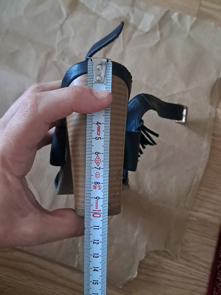 bohem deri topuklu püsküllü sandalet - 8