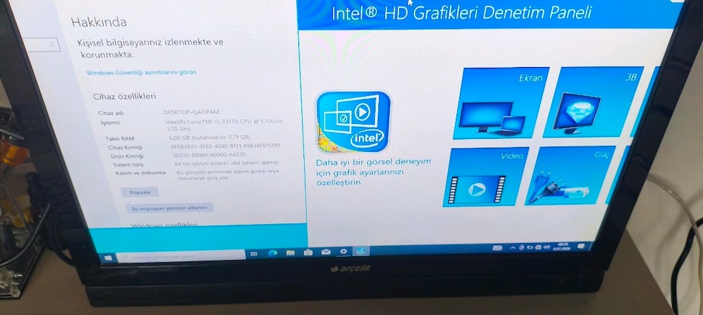 SAMSUNG ULTRABOK_İ5 3.NESİL_4GB RAM_Ssd_1gb ek. ( calisan alt kasa) - 3