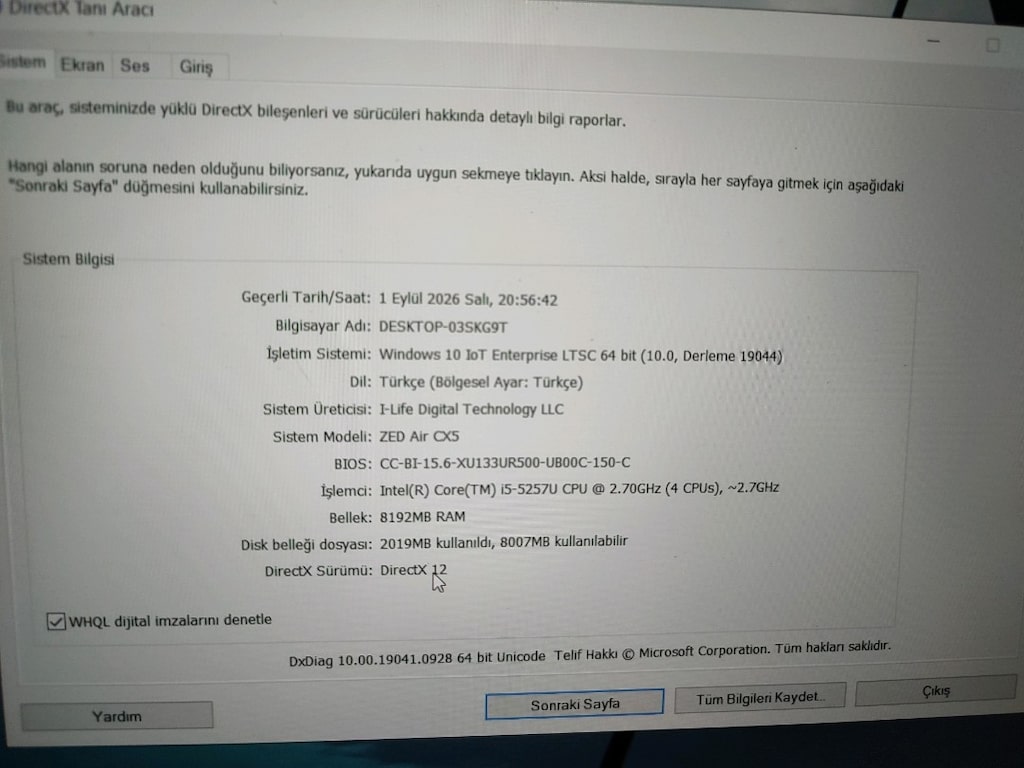 İ life zed air cx5 model laptop bilgisayar - 9