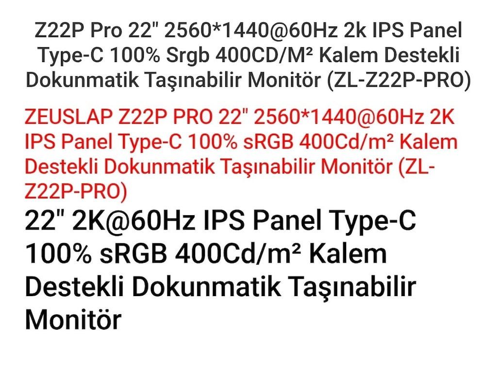 monitör taşımalı sıfır kapalı kutu 22.inc dokunmatik.Monitör - 2