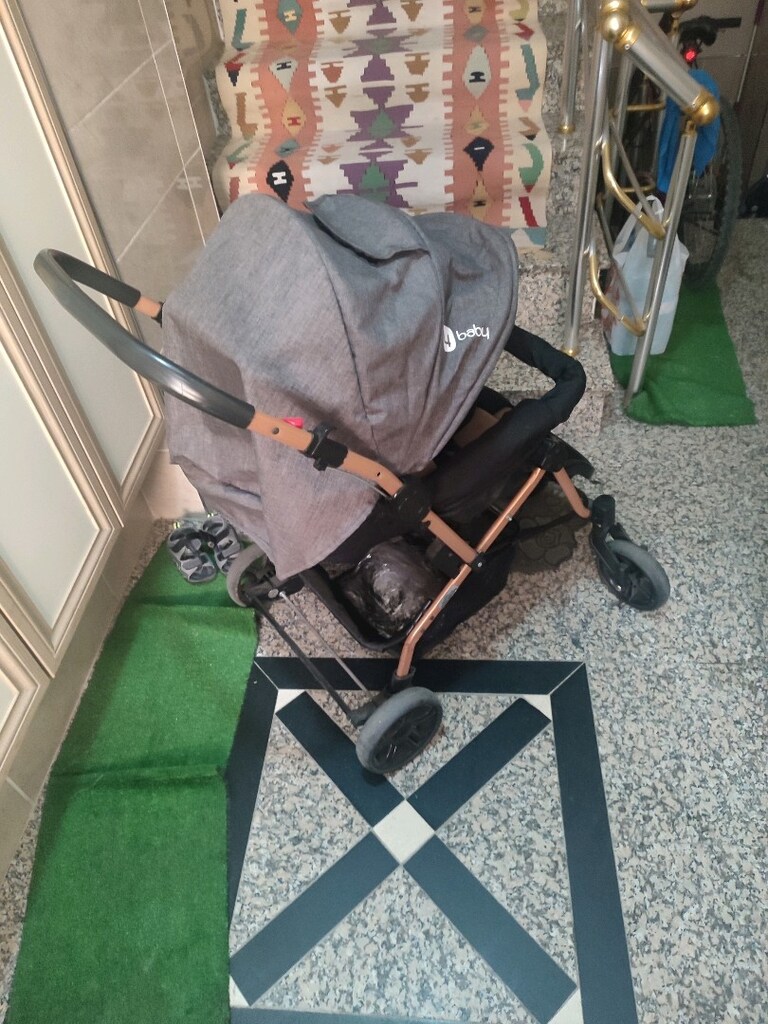 4 baby olympus siyah çift yönlü Bebek arabası - 2