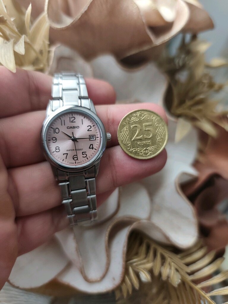 Orjinal Casio Pembe Kadran Mini Kadın Çelik Saat HATASIZ - 3
