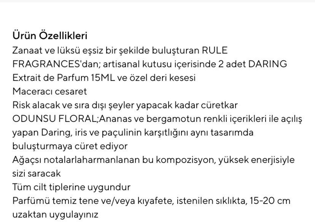 RULE PARFÜM (DARING) - 6