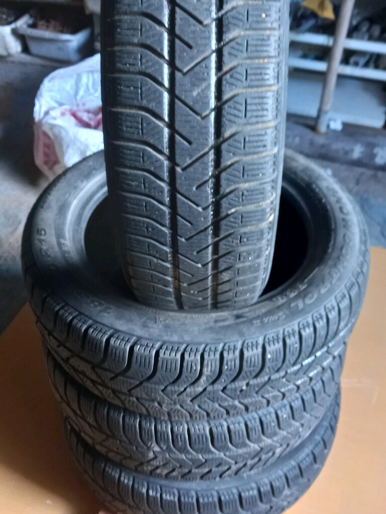 185/60R15 PRELLI marka ihtiyaç fazlası,temiz 4 adet kışlık lastik. - 9