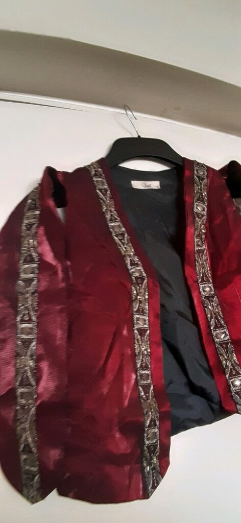 bordo saten efe çocuk yeleği - 8