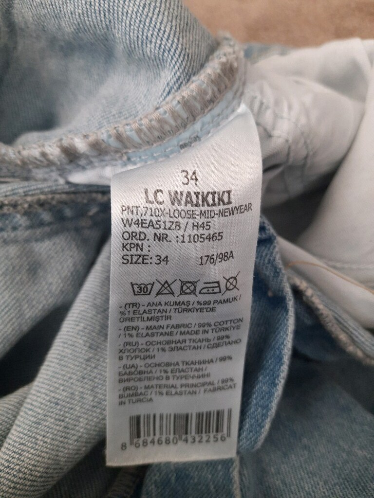 LC Waikiki Erkek Mavi Kot Pantolon - 4