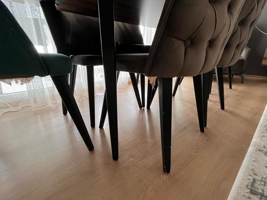 6 kişilik yemek masası takımı(190x95 ölçüleri) - 7