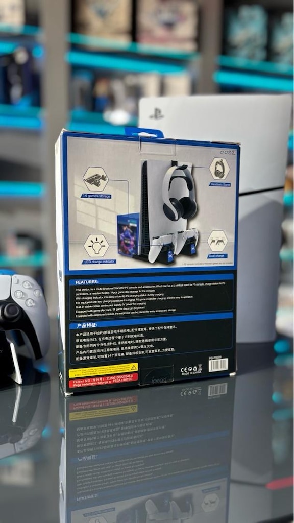 iPega PS5 5in1 Dikey Stand | Çift Kol Şarj İstasyonu - 2