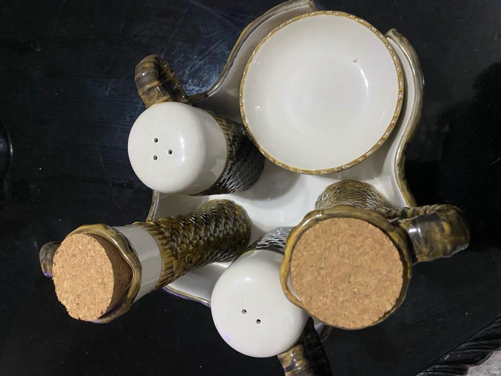 seramik tuzluk baharatlık yağdanlık - 7