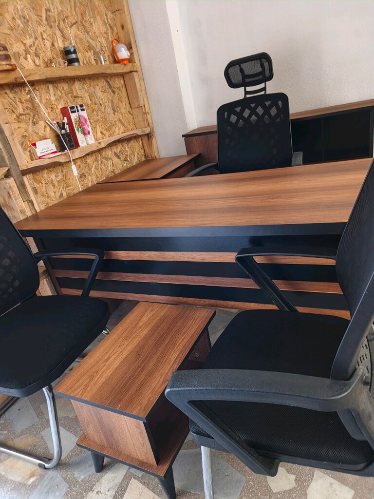 3 GÜNLÜK SIFIR 7 PARÇA OFİS TAKIMI dekorasyon nedeniyle satıyorum - 12