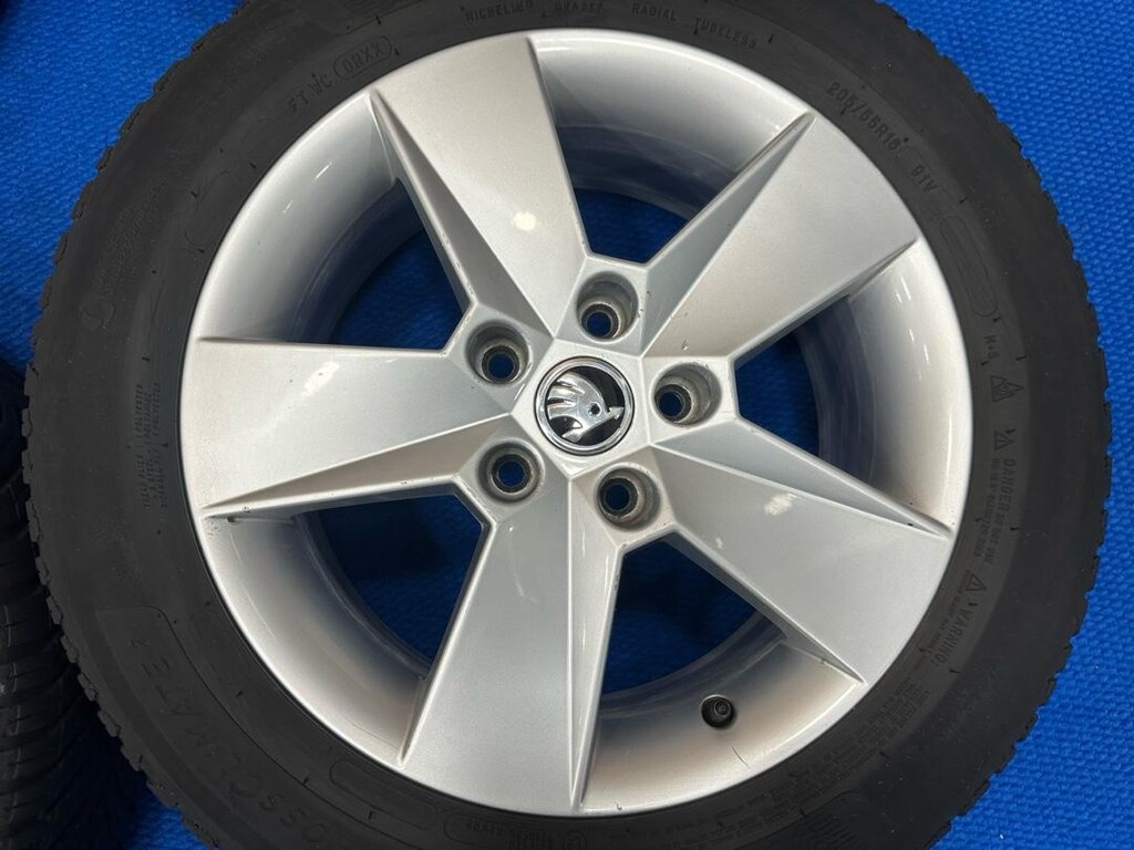 ORİJİNAL SKODA 16 JANT LASTİK LASTİKLER 4 MEVSİM MİCHELLİN 2021 TARİH - 18