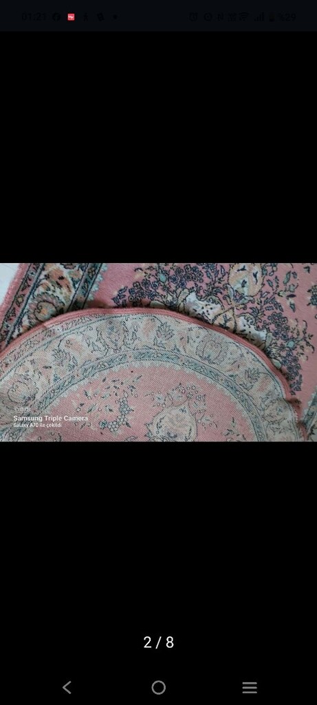 saray oval halı 90+155cm antika - 6