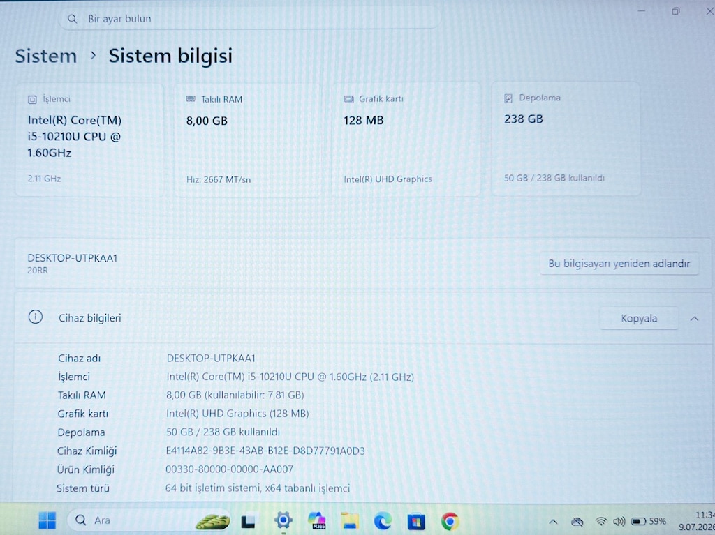 Lenovo ThinkBook 13s Premium Cihaz | IPS Ekran | Işıklı Klavye - 10