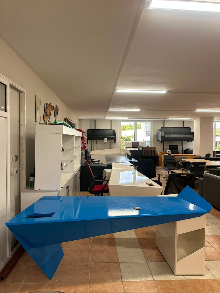 KLAS OFİS ÜSKÜDAR 90x210 MAVİ LAKE L MÜDÜR MASASI - 2