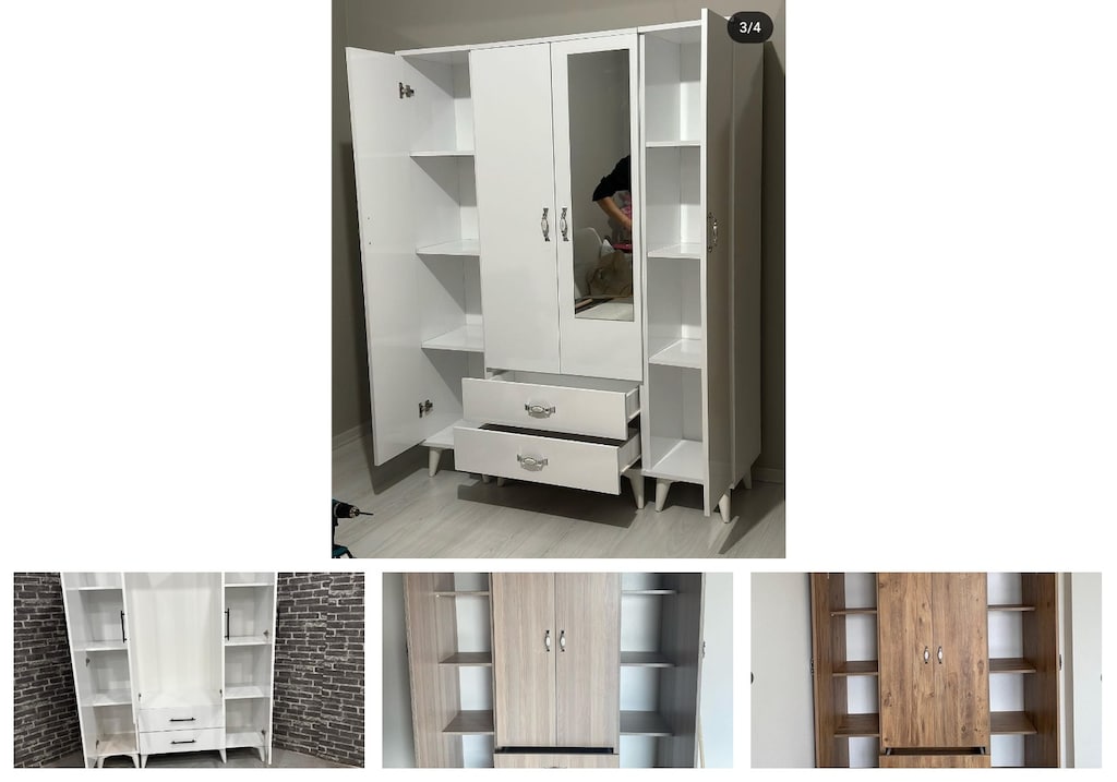 4 kapaklı elbise dolabı ptjmpucwpr - 4