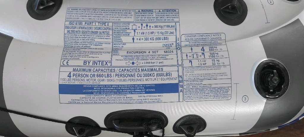 4 Kişilik Dev Bot - Intex Excursion 4 (315 cm) Kusursuz Set - 9