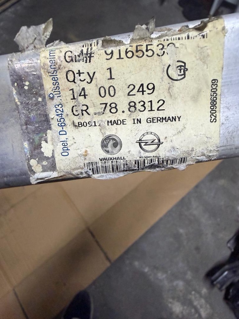 Opel Corsa C, Tigra B Ön Tampon Demiri GM Orijinal 1400249 - 9165538 - 3