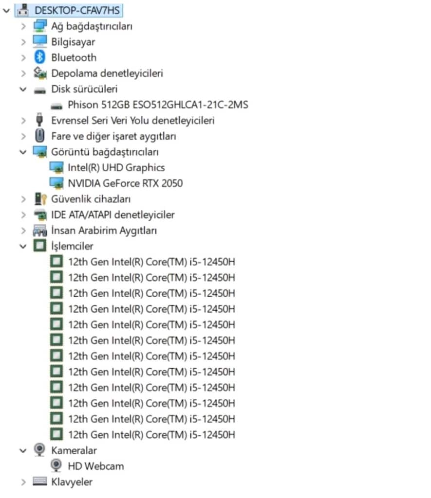 i5 12. Nesil MSI G@ming 16 GB RAM tam bir oyun canavarı laptop - 9