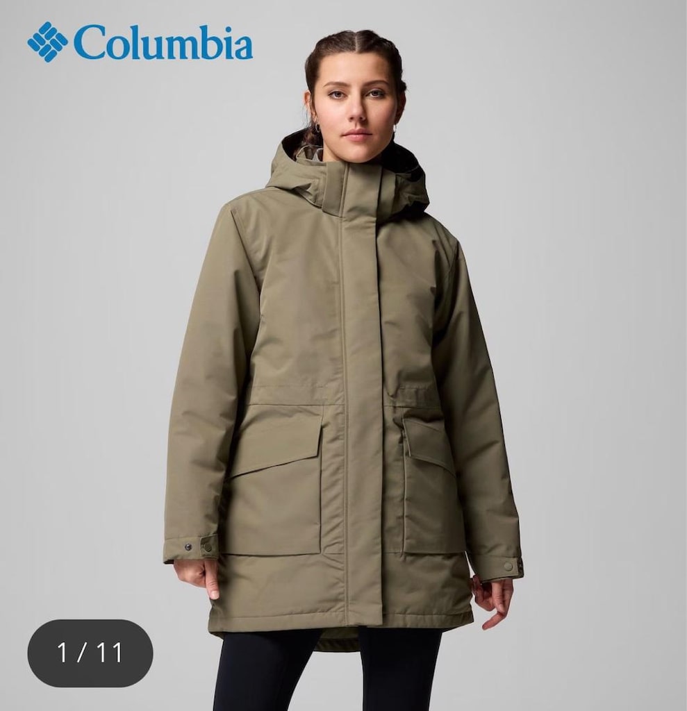 Columbia Women's Pulaski Parka (Stone Green)