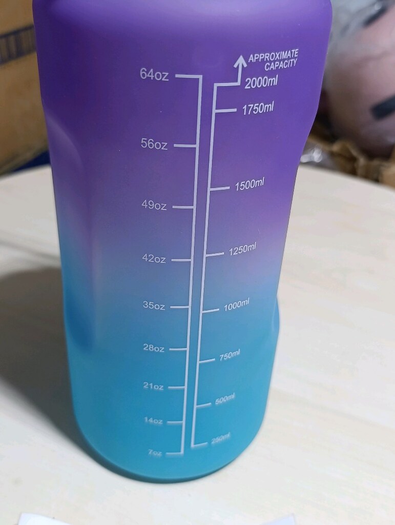 SIFIR 2 Litre Motivasyon Matarası - Suluk + Sticker Hediyeli - 2