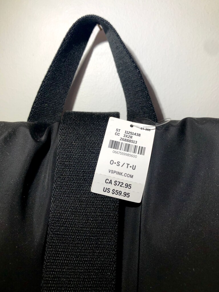VS PINK Kargo Siyah Sırt Çantası - 3
