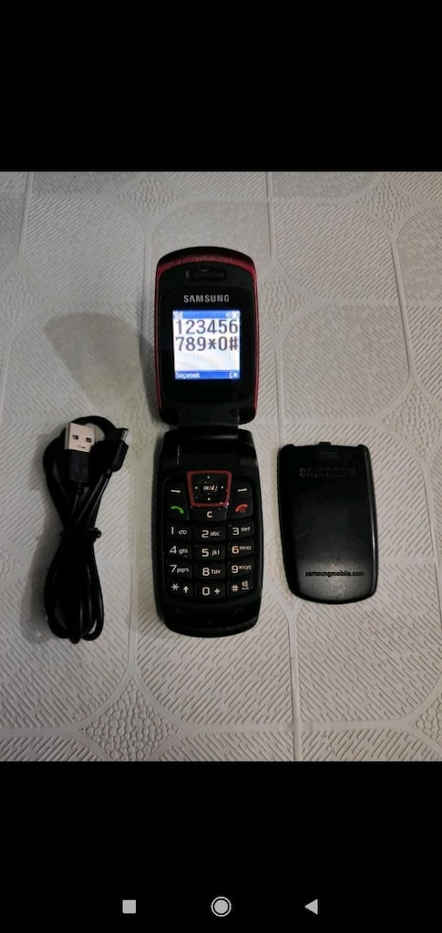 SAMSUNG KIRMIZI KAPAKLI ASKER ANNE BABA YEDEK TELEFON TAKAS YOK - 4