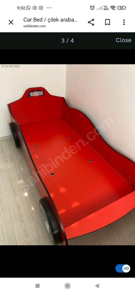 çilek mobilya arabalı yatak - 10