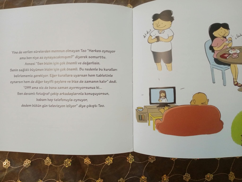 Okul öncesi 3 - 6 yaş çocuk kitabı Teo'nun Tablet Kitabı - 4
