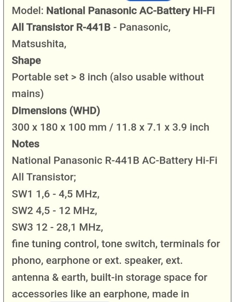 Panasonic National Antika Radyo - 11
