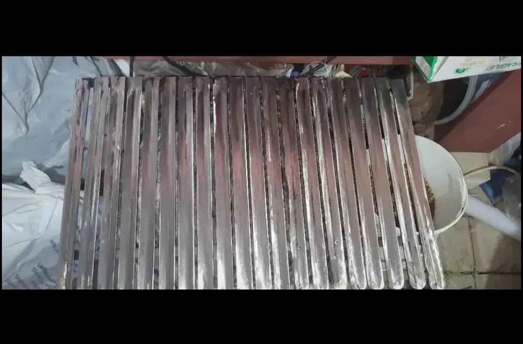 Köfteci ızgarası mangal 40×60 metal oluklu 4mm kalın - 3