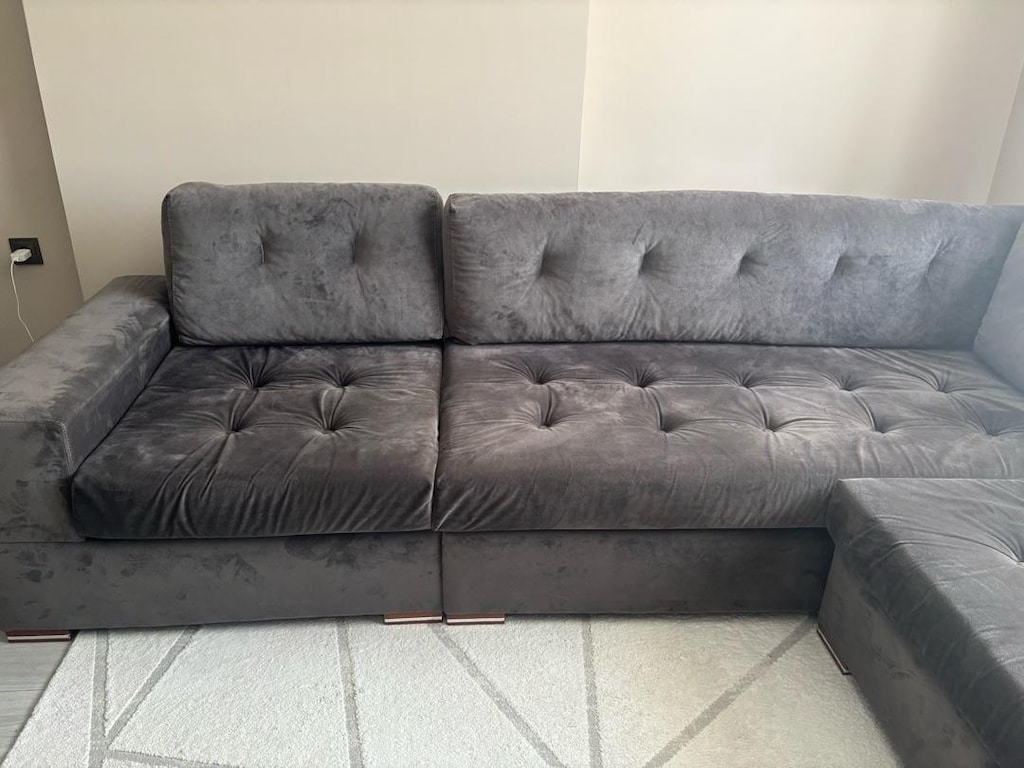 Antrasit Köşe Koltuk 270x250 L Koltuk Bench ve 2 adet Yastığı - 4