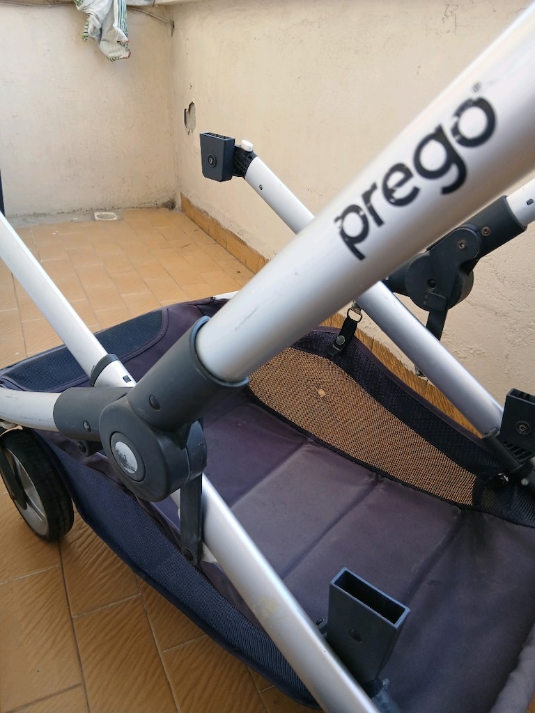 Prego 2072 İbiza Siyah İkiz Bebek Arabası - 12