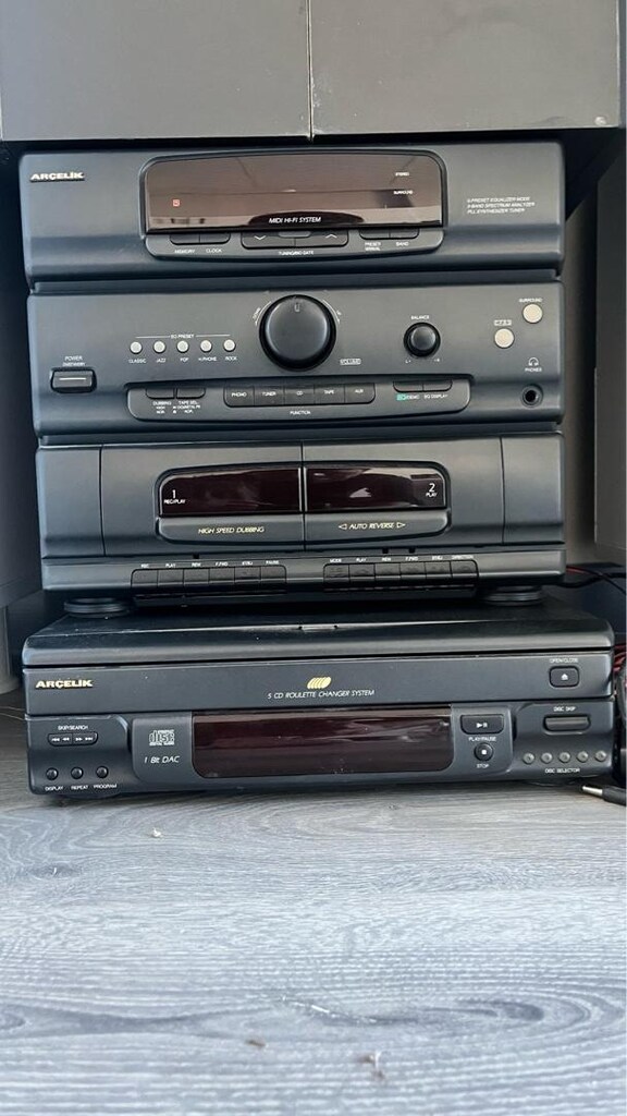 90 lı Yıllar Antika - Arçelik Cd-Kaset Çalar - 2
