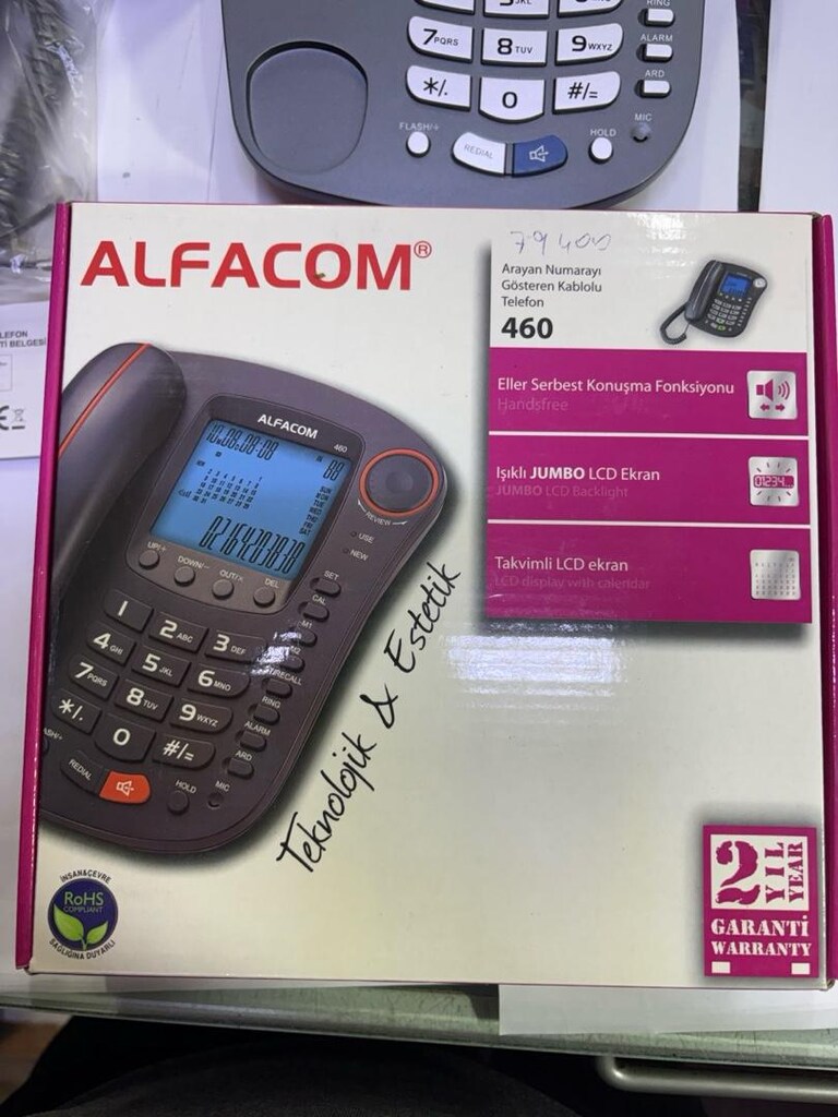 Alfacom 460 Masa Telefonu – Arayan Numarayı Gösteren | Jumbo Ekran | - 6