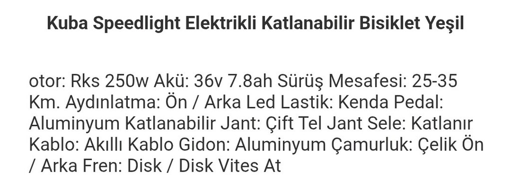 Sıfır kutusunda garantili Küba markalı elektrikli bisiklet - 3