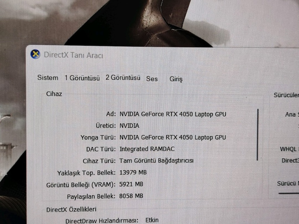 1 YİL GARANTİLİ MONSTER İ5 12.NESİL 16GB RAM 512GB SSD RTX 4050 6GB EK - 6